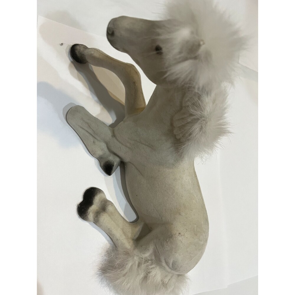 Vintage Hong Kong White Horse Animal Ornament